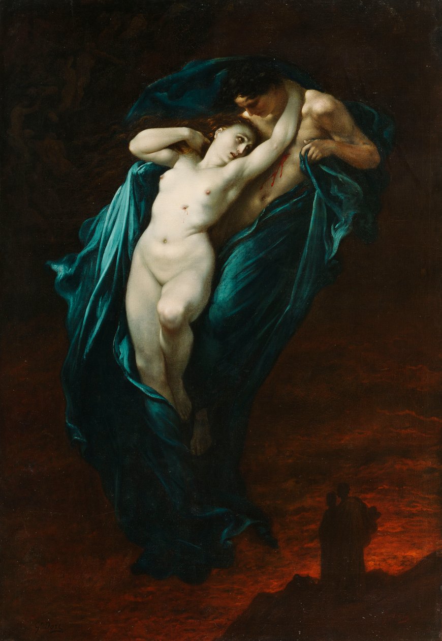 Paolo en Francesca da Rimini, 1863 door Gustave Dore