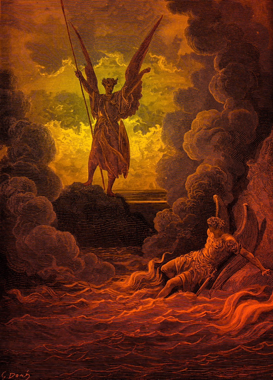 Paradise Lost: Satan en Beëlzebub door Doré door Gustave Dore