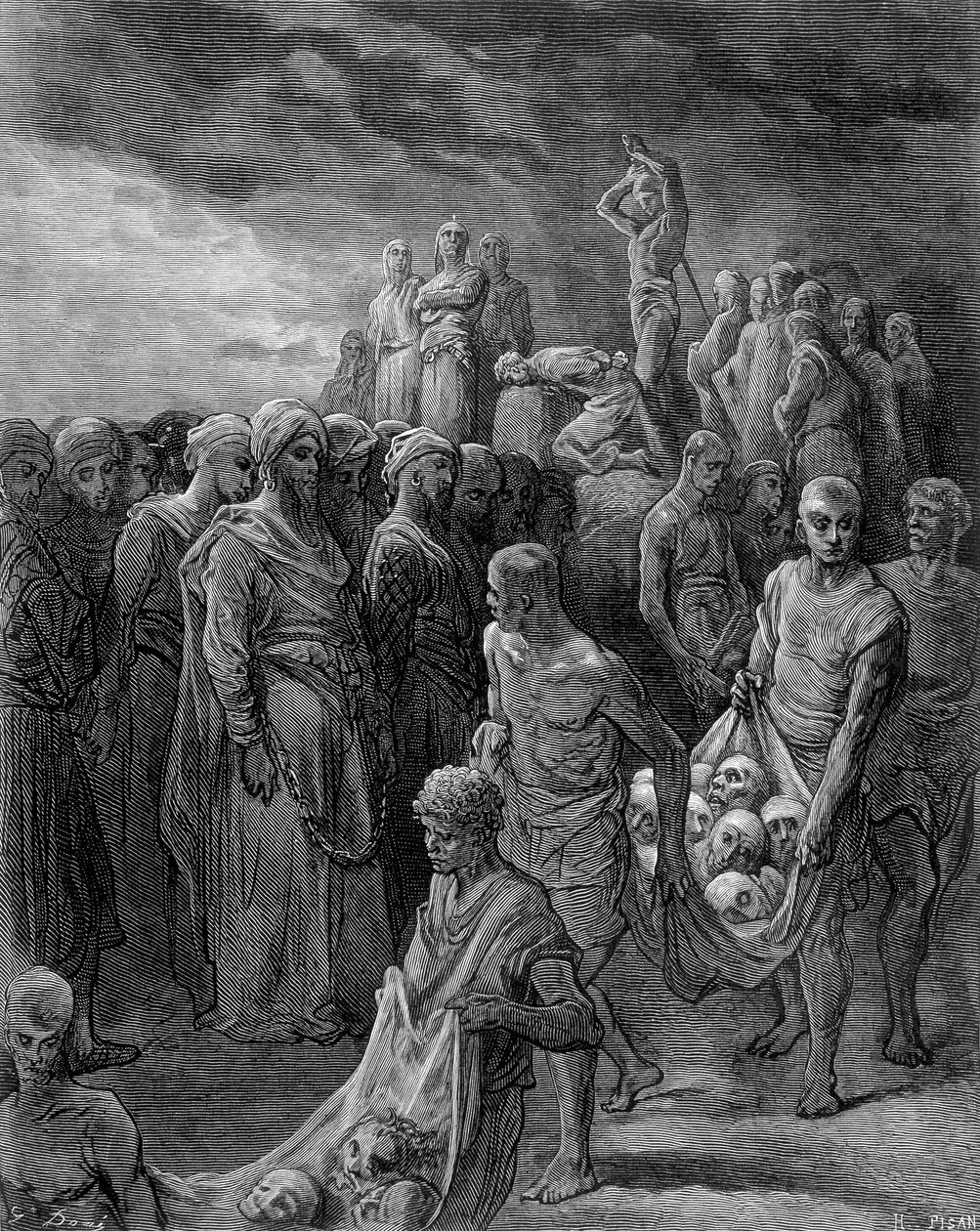 Richard, gebruikmakend van represailles, liet de gevangenen executeren - gravure door Gustave Doré door Gustave Dore