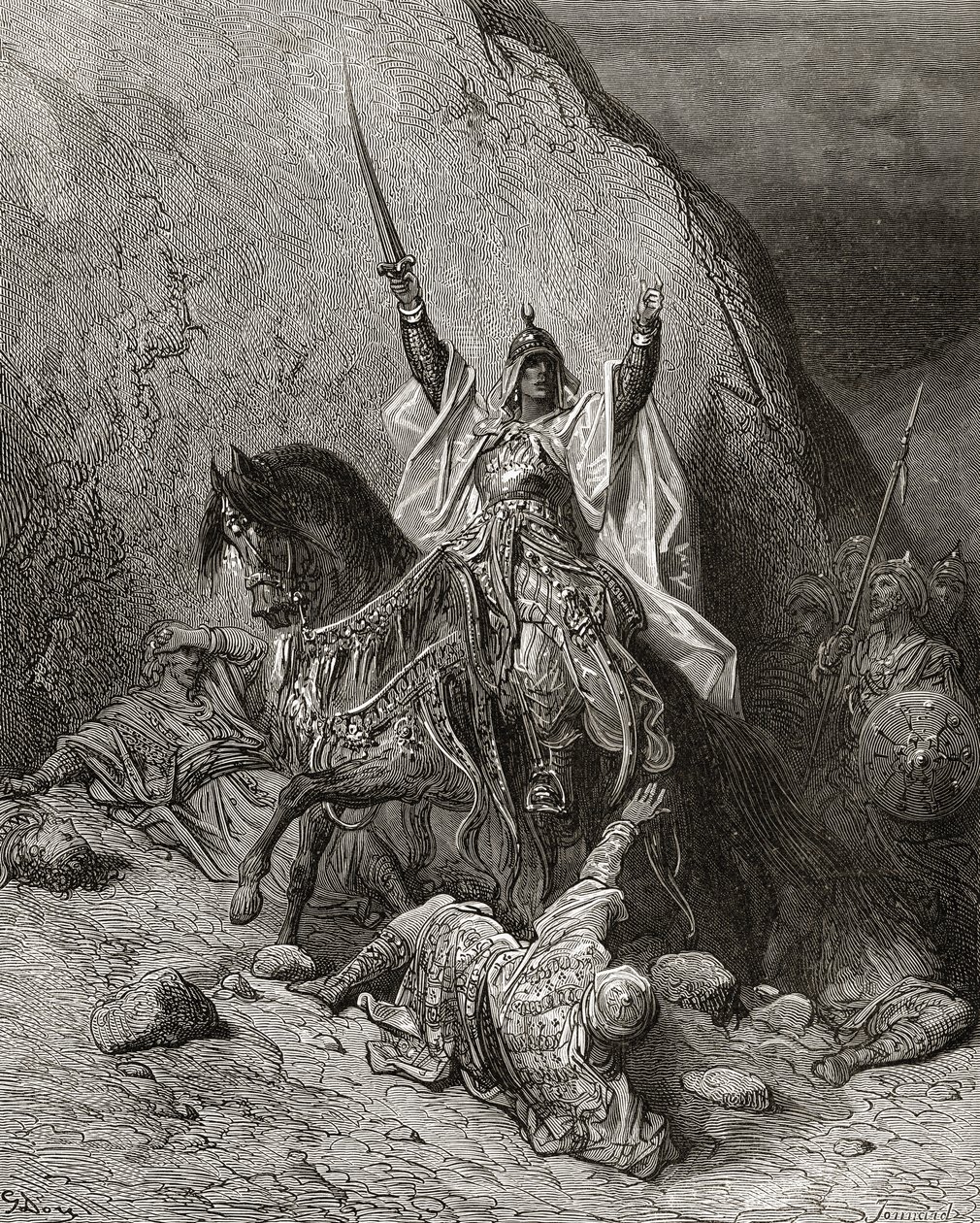 Saladin Yusuf (gest. 1173) Sultan tijdens de Tweede Kruistocht, illustratie uit 