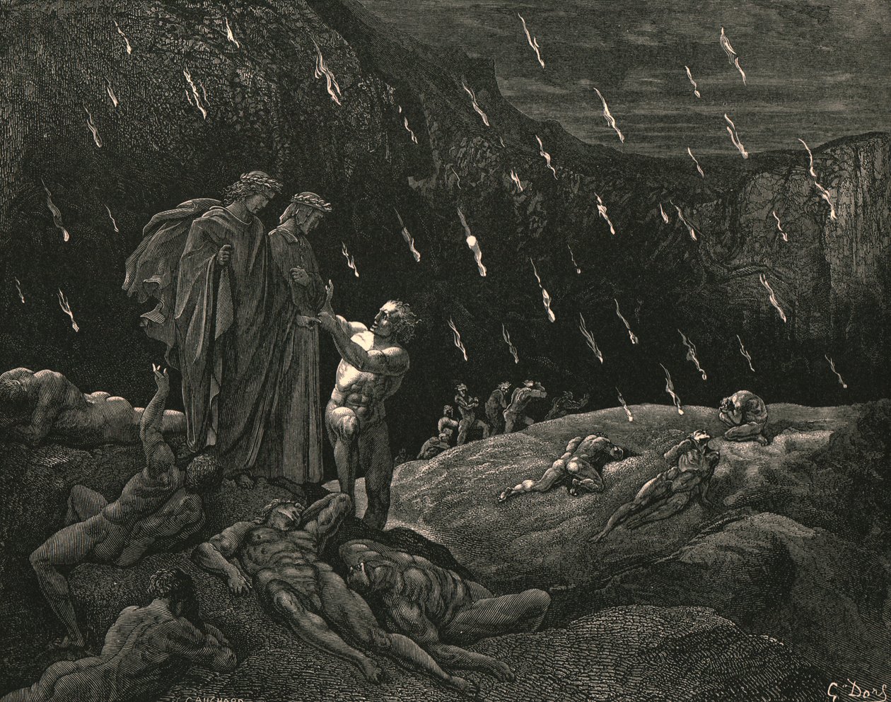 Heer! Brunetto! En bent u hier, ca. 1890 door Gustave Dore