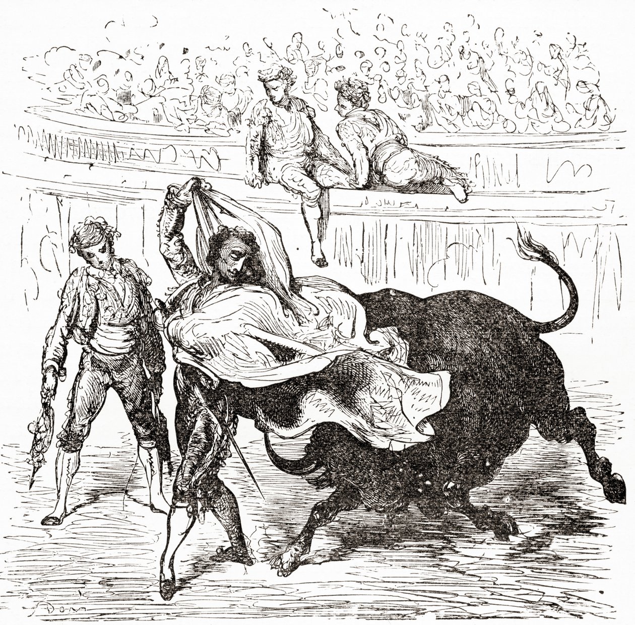 Spanje. Uit Leven en Herinneringen van Gustave Dore, gepubliceerd 1885. door Gustave Dore