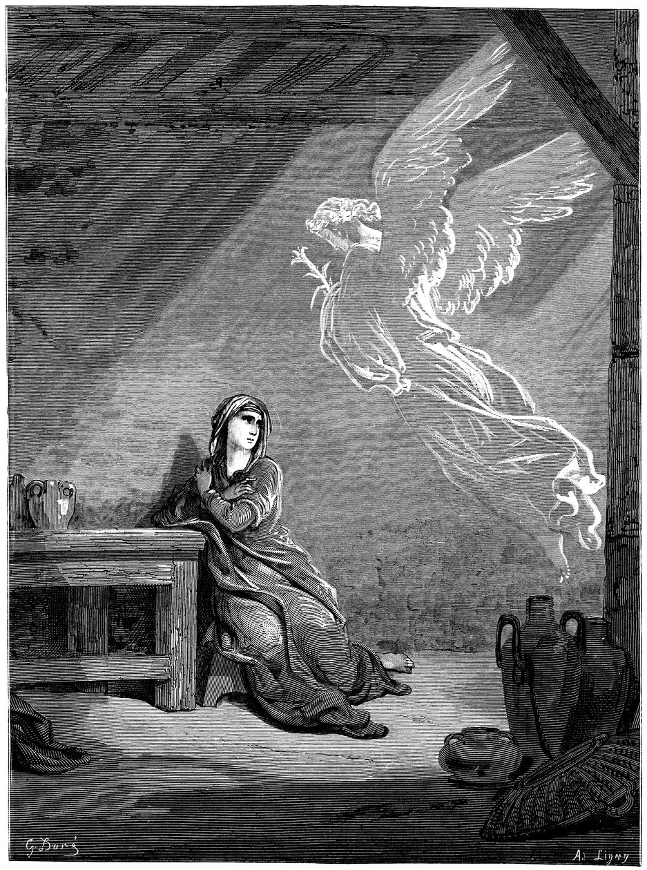 De Annunciatie door Gustave Dore