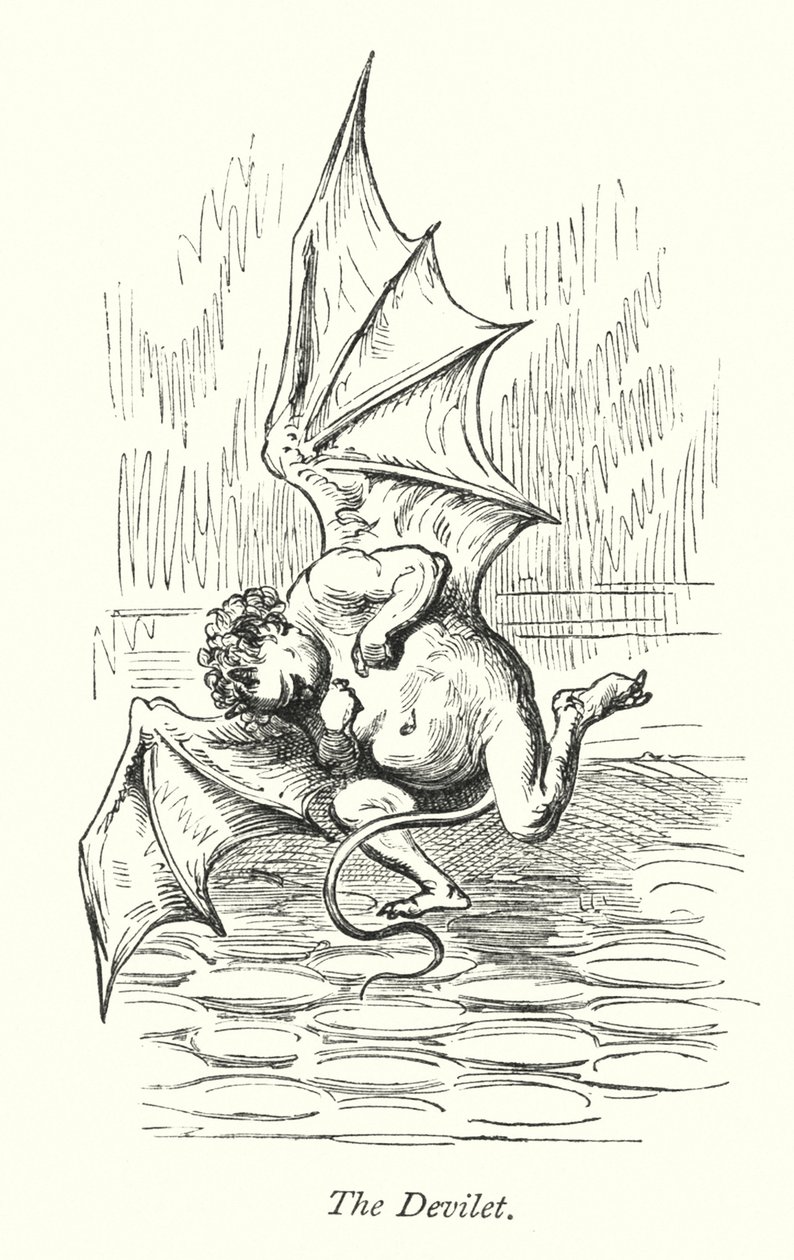 De Devilet (gravure) door Gustave Dore