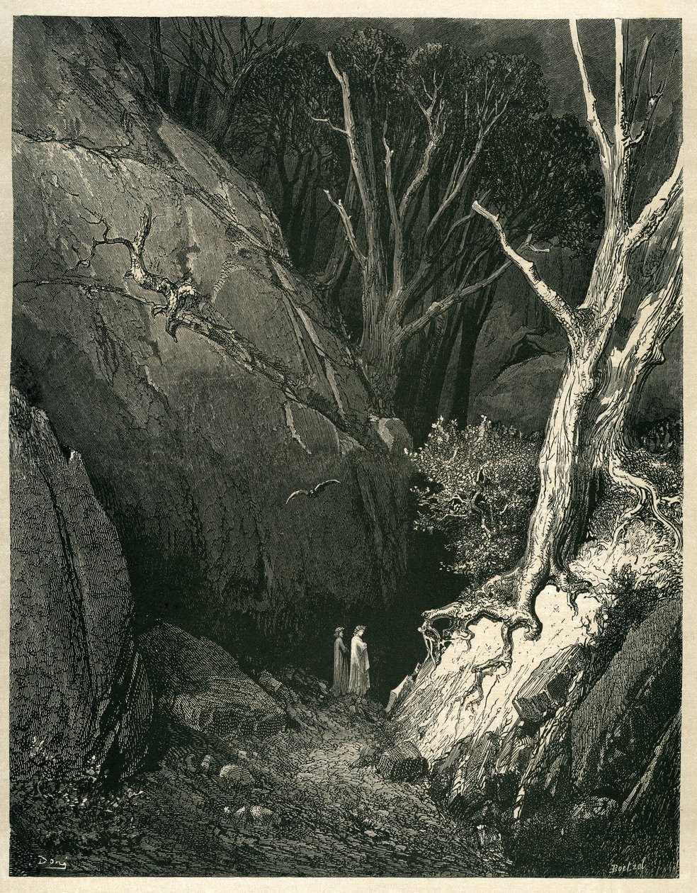 De Hel van Dante Alighieri (de Goddelijke Komedie) geïllustreerd door Gustave Doré. Franse editie van 1861. 