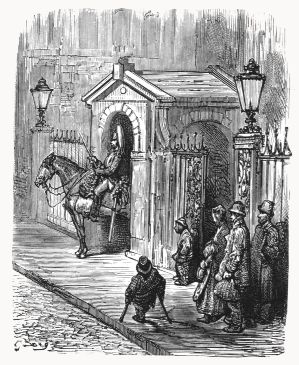 De Horse Guards, 1872 door Gustave Dore