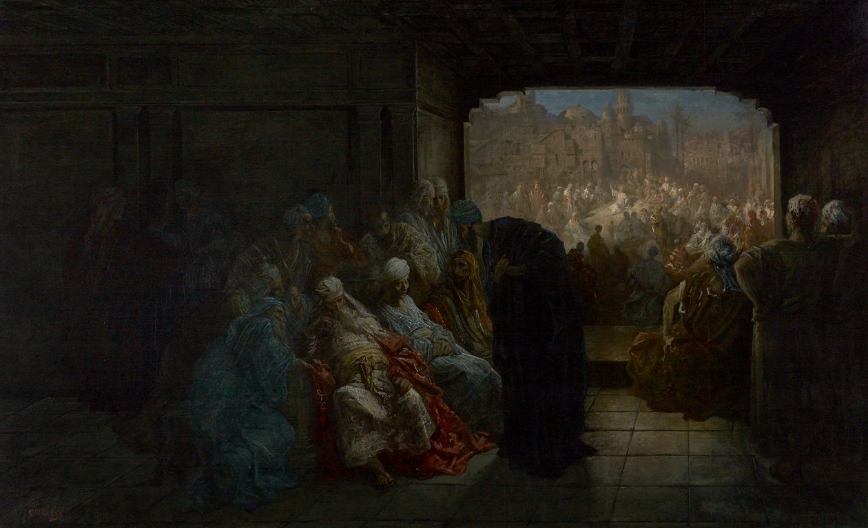 Het huis van Kajafas, 1875 door Gustave Dore