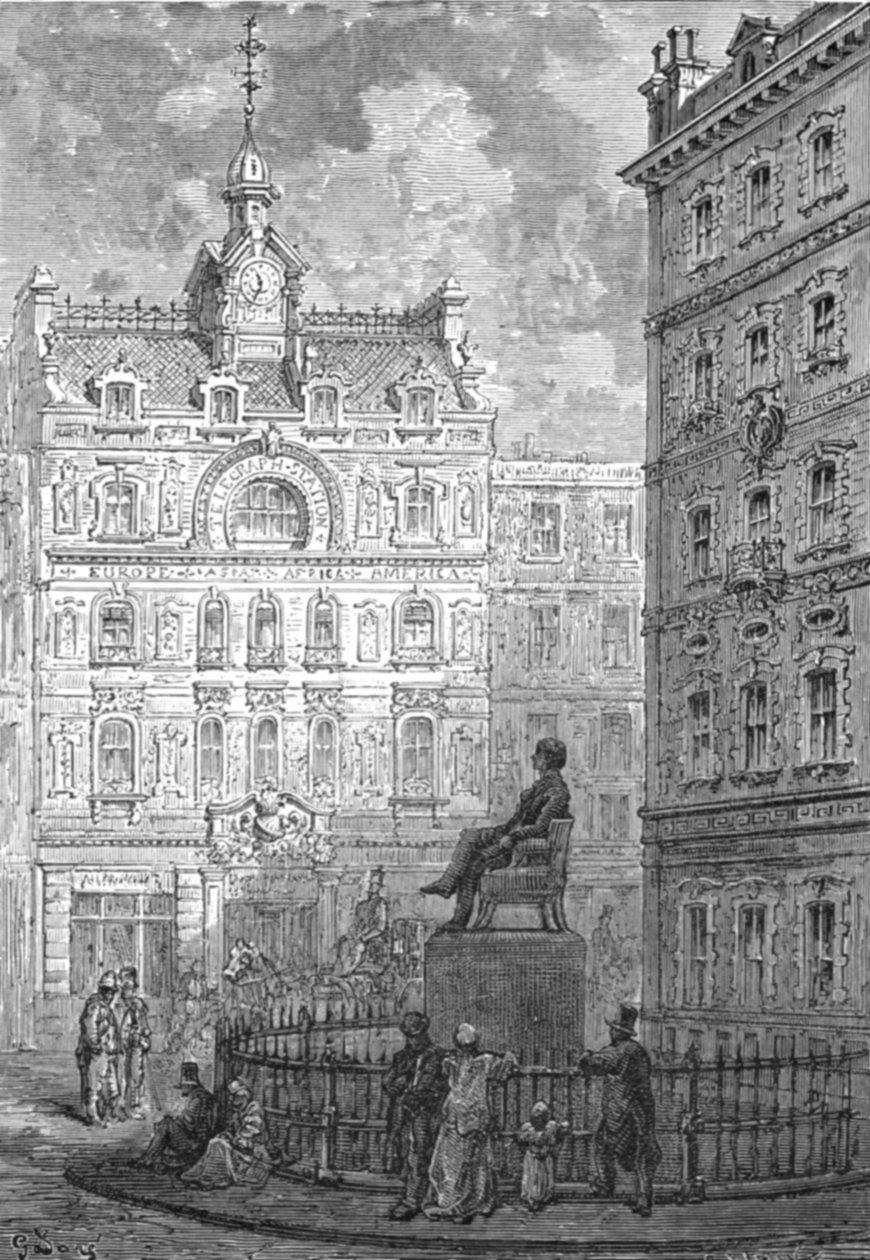 Het Monument voor George Peabody, 1872 door Gustave Dore
