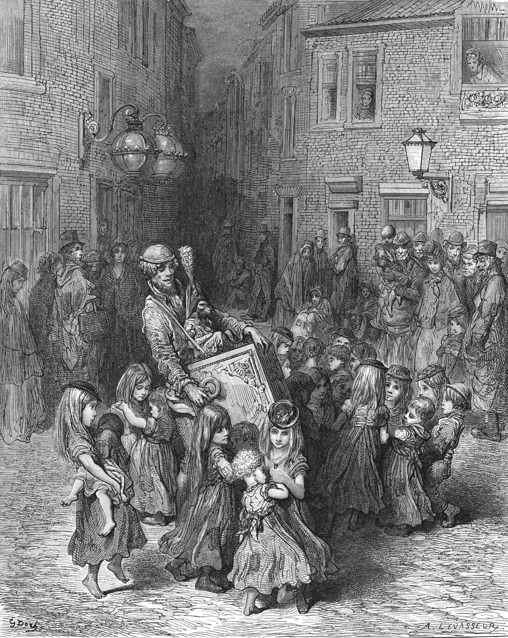 Het Orgel in de Rechtbank door Gustave Dore