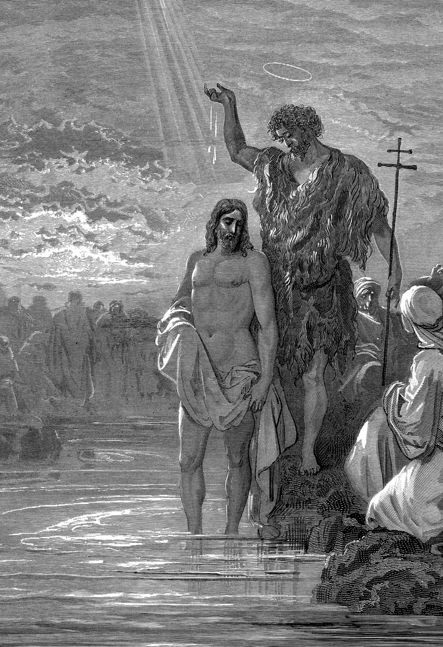 De doop van Christus door Gustave Dore