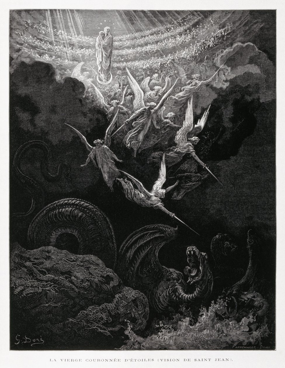 De kroning van de Maagd door Gustave Dore
