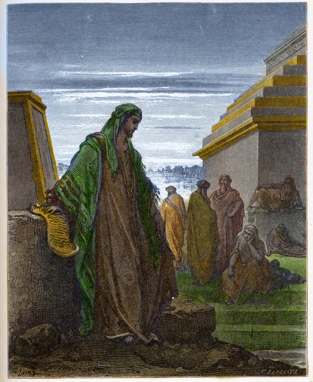 De profeet Daniël - gravure in 