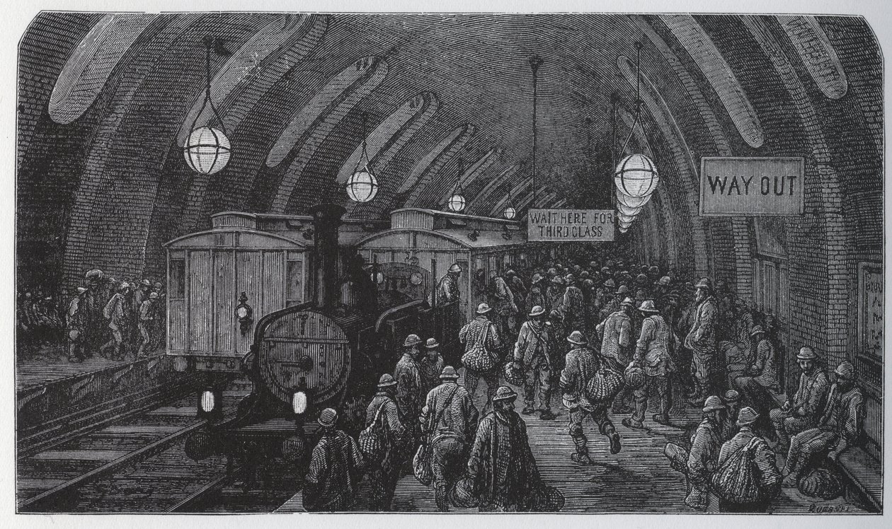 De arbeiderstrein door Gustave Dore