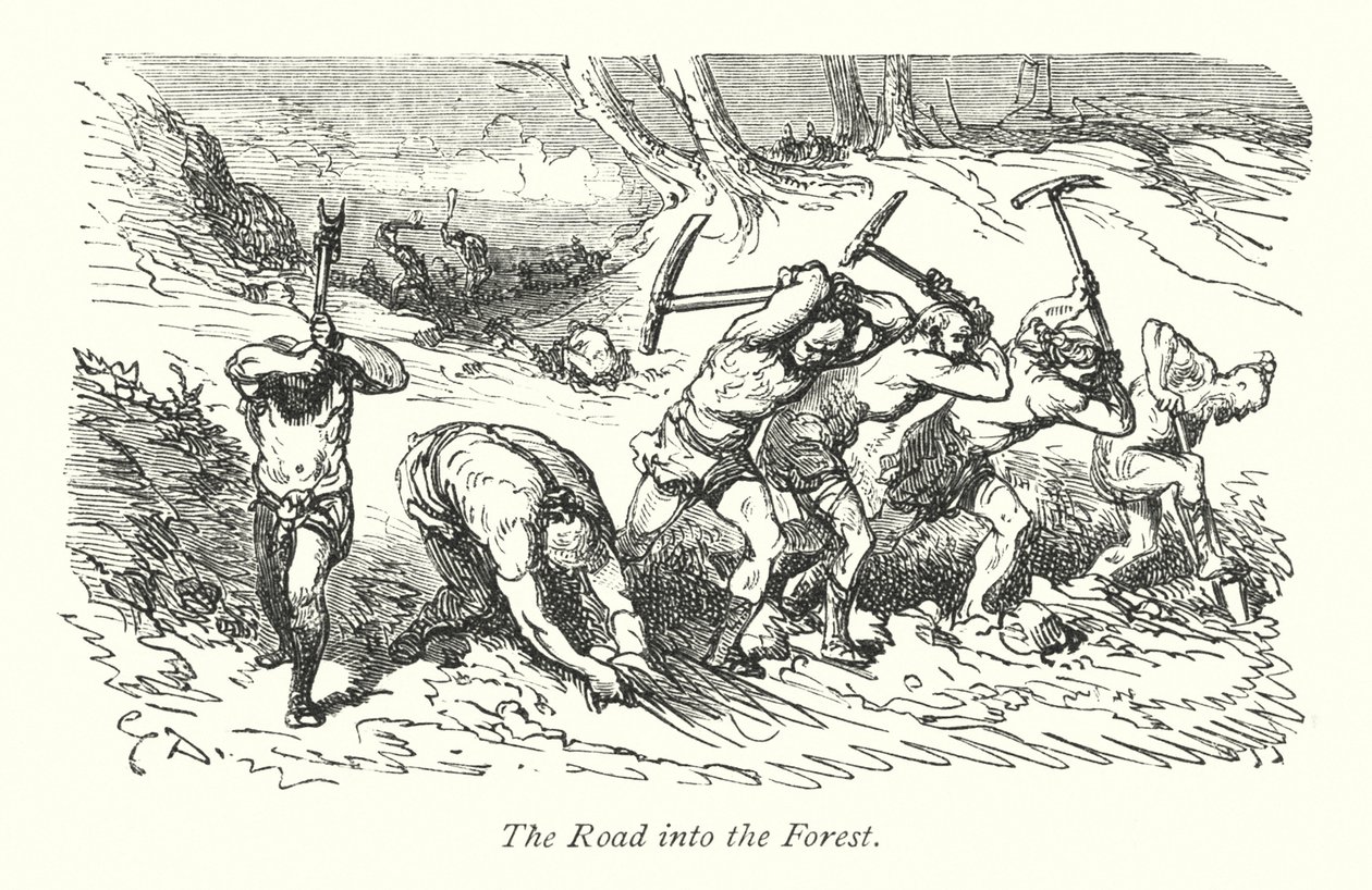 Windsor Forest (gravure) door Gustave Dore