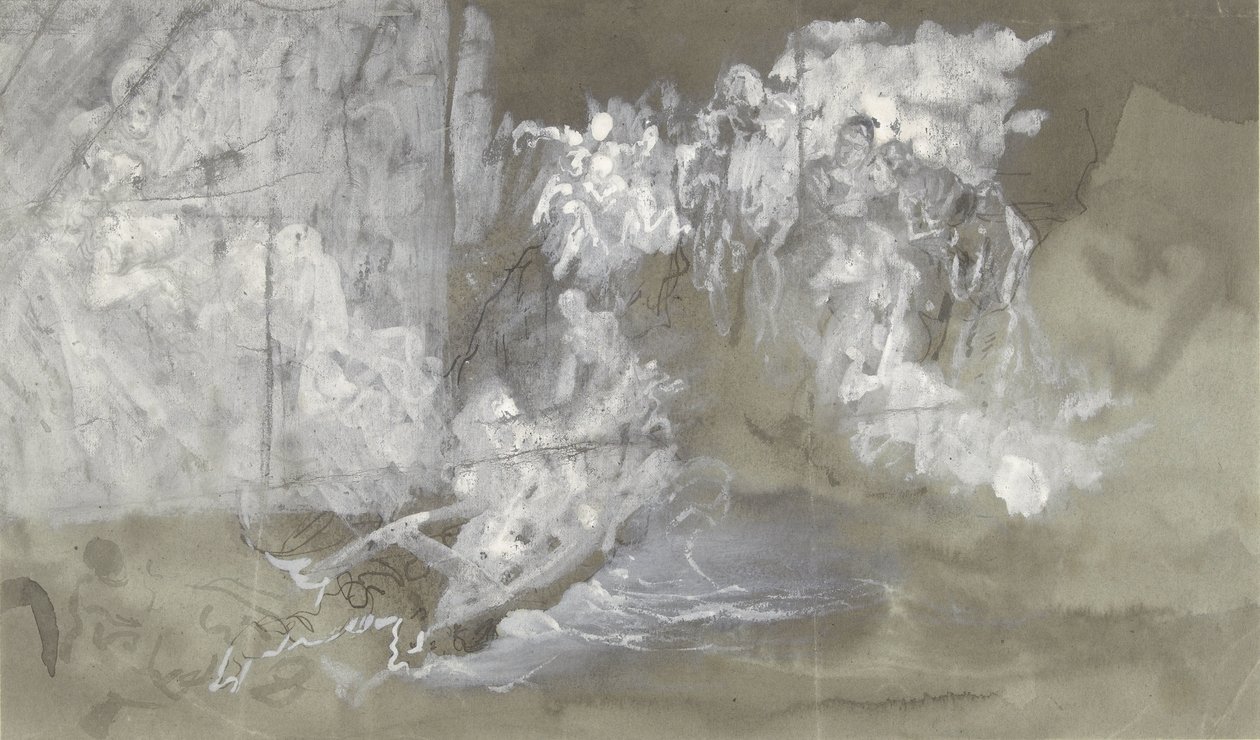 Wolk waarin figuren zweven door Gustave Dore