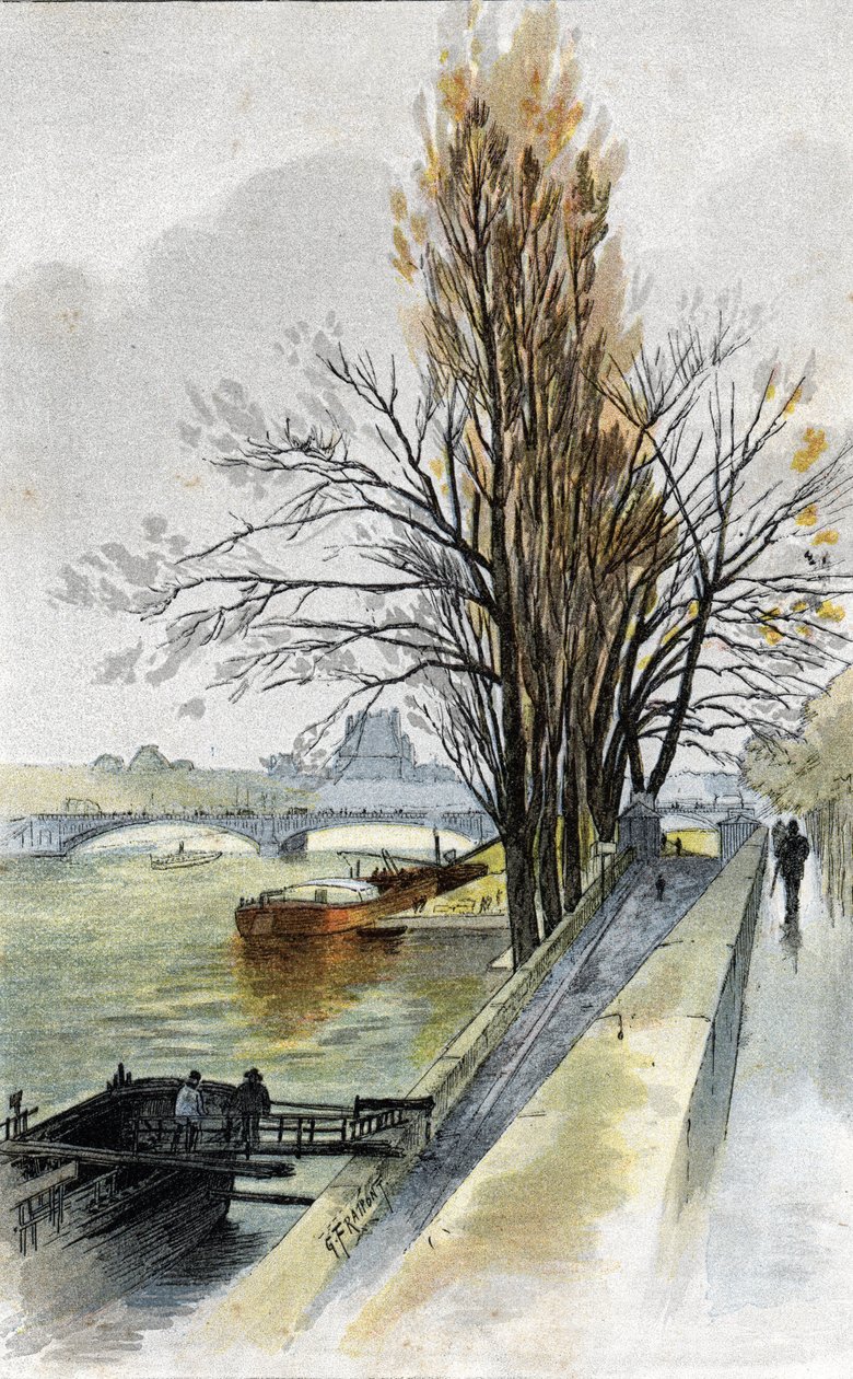 Uitzicht op de Solferinobrug vanaf Quai d