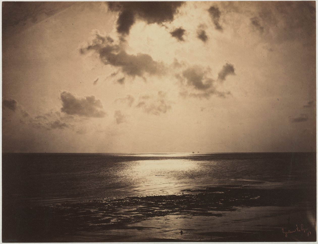 Een Effect van de Zon, Normandië door Gustave Le Gray