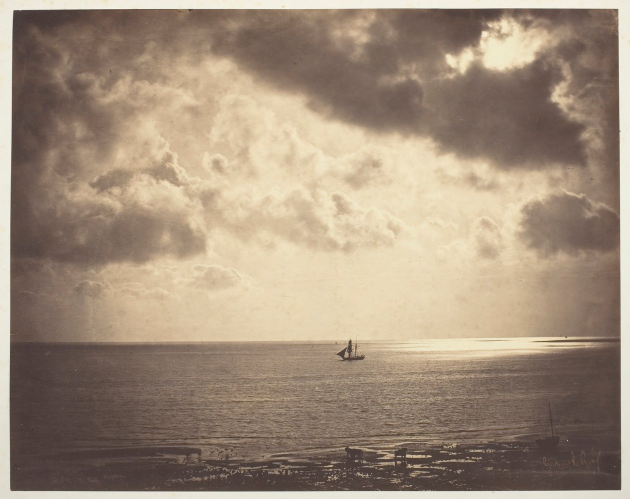 Brik op het Water, 1856 door Gustave Le Gray