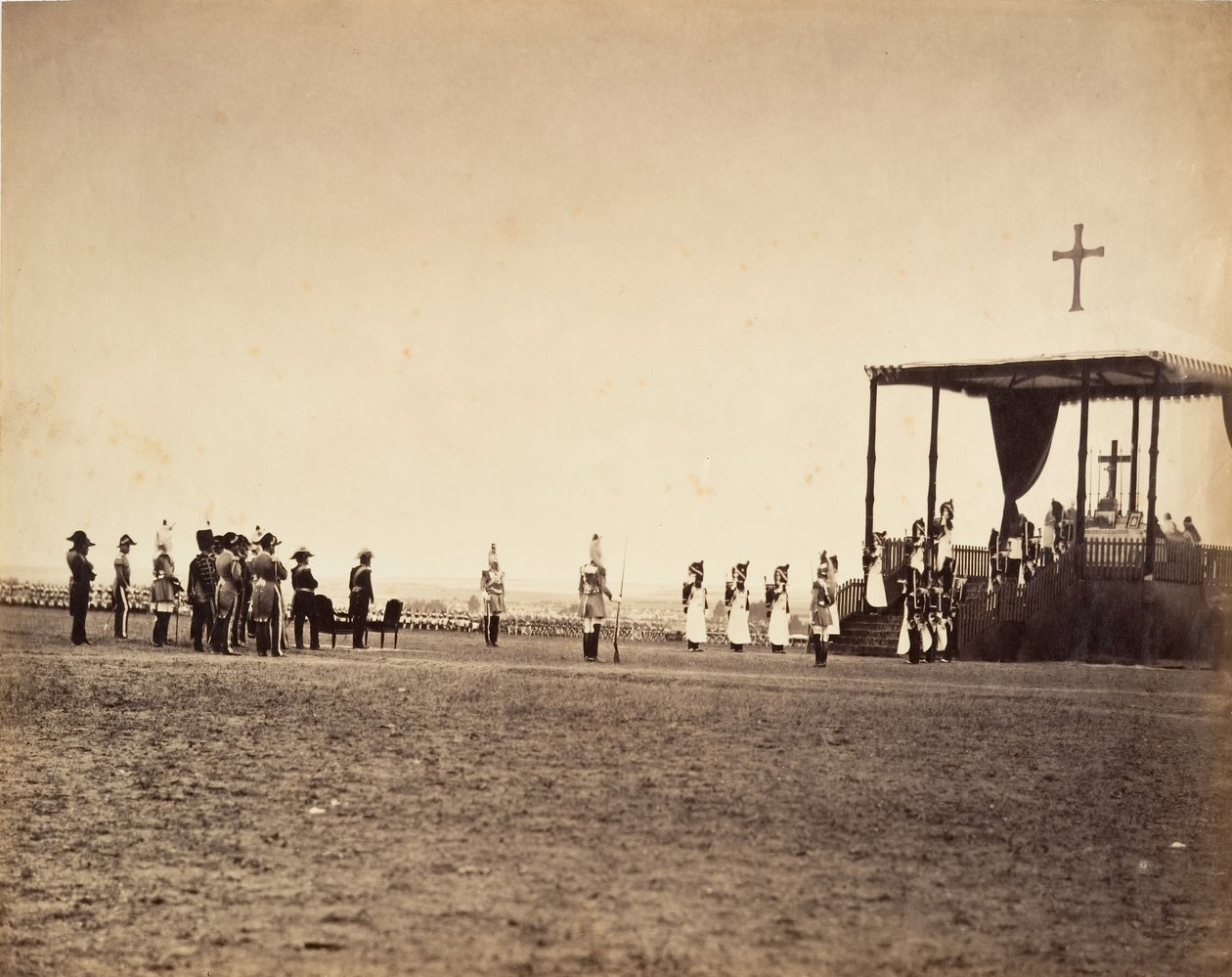 La Messe au Camp de Châlons door Gustave Le Gray