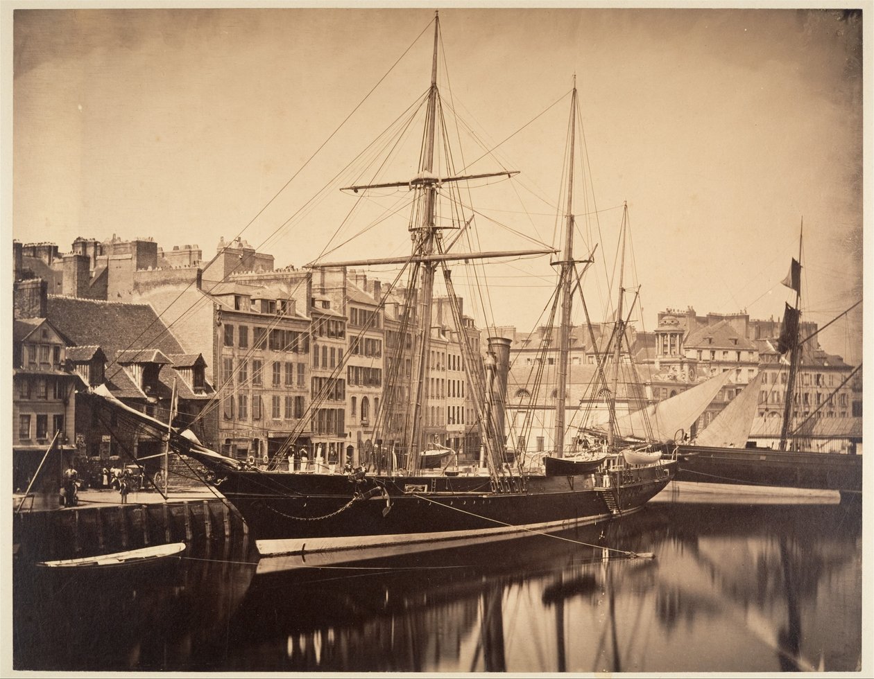 La Reine Hortense - Jacht van de keizer, Havre door Gustave Le Gray