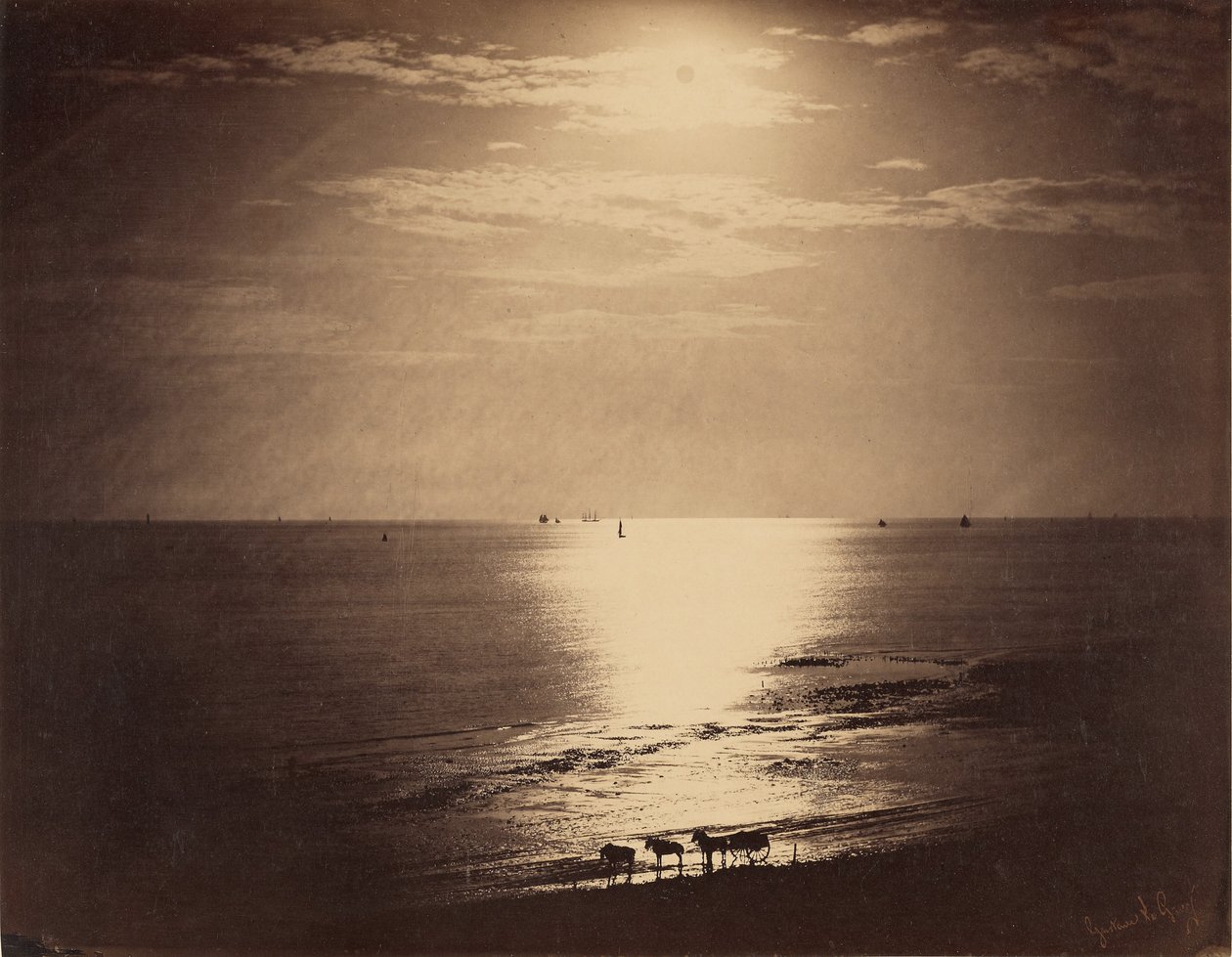 Le Soleil au Zénith - Océan / De zon bij Zenith, Normandië door Gustave Le Gray