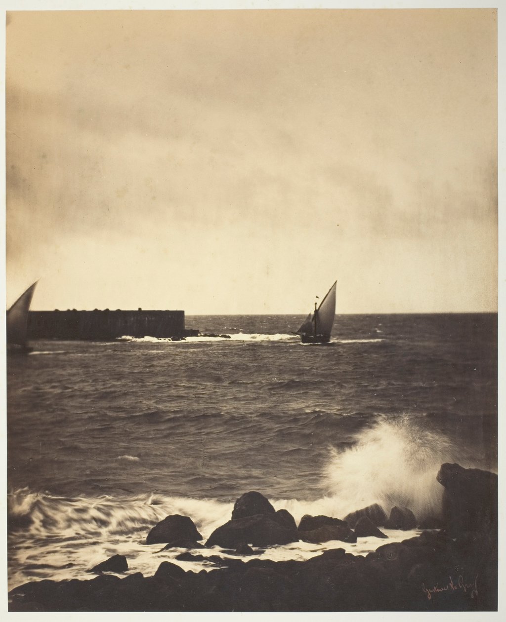 De brekende golf door Gustave Le Gray