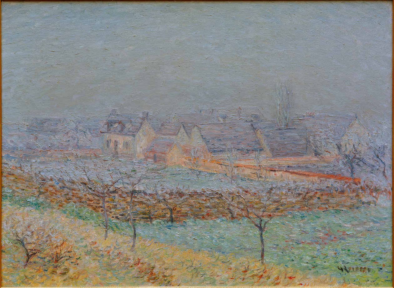 Het Dorp in de Lente - Vallei van de Seine bij Damps door Gustave Loiseau