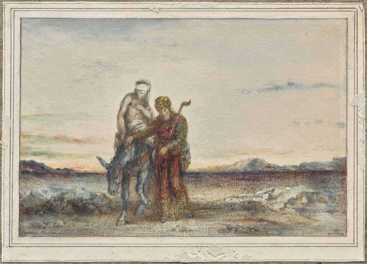 De barmhartige Samaritaan door Gustave Moreau