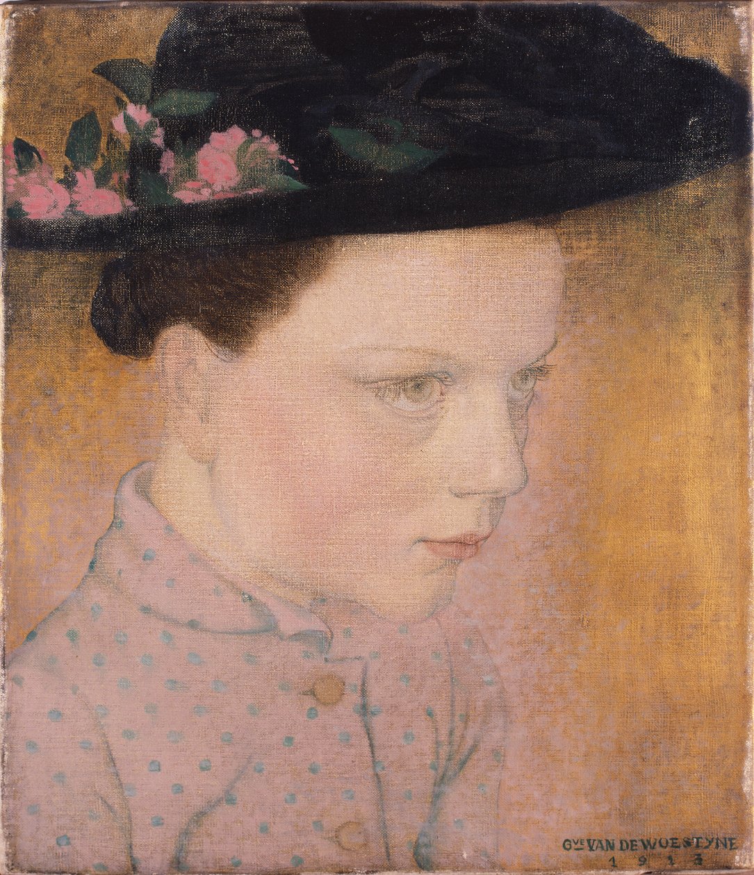 Boerenmeisje door Gustave Van de Woestyne