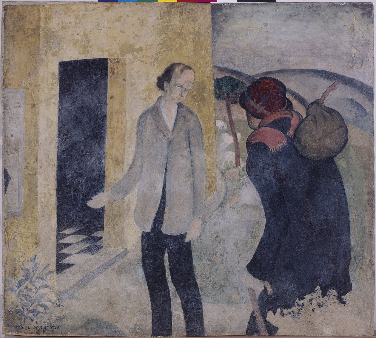 Gastvrijheid aan vreemdelingen door Gustave Van de Woestyne