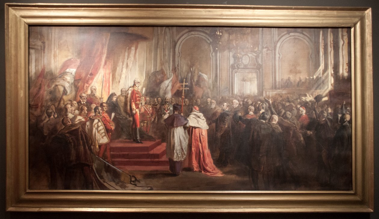 Studie voor het schilderij Duizend Jaar Hulde door Gyula Benczúr