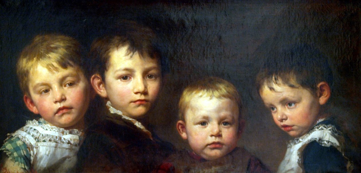 Mijn kinderen door Gyula Benczúr