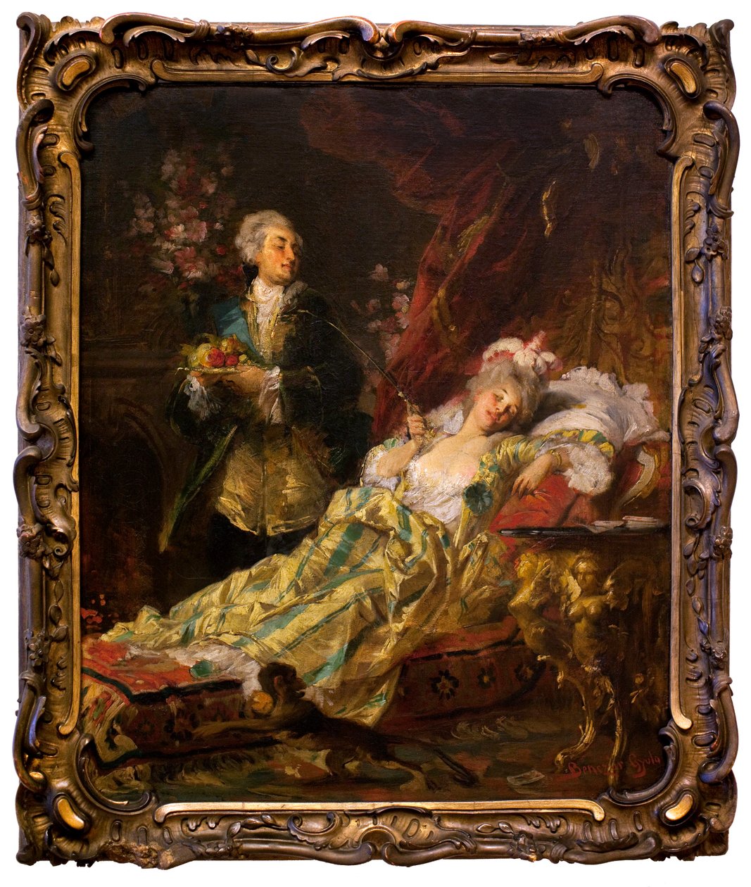 Lodewijk XV en Madame Du Barry door Gyula Benczúr