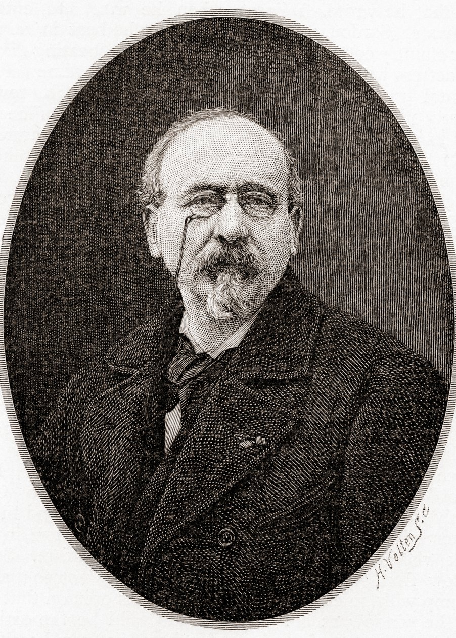 Charles Victor Cherbuliez, uit The Century Illustrated Monthly Magazine, gepubliceerd 1884 door H. Velten