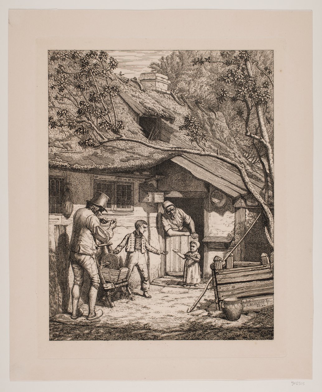 De boerenfamilie door H.J. Hammer