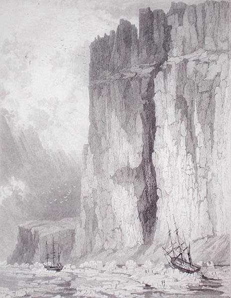 Situatie van H.M. Schepen Hecla & Fury, 1 augustus 1825, uit 