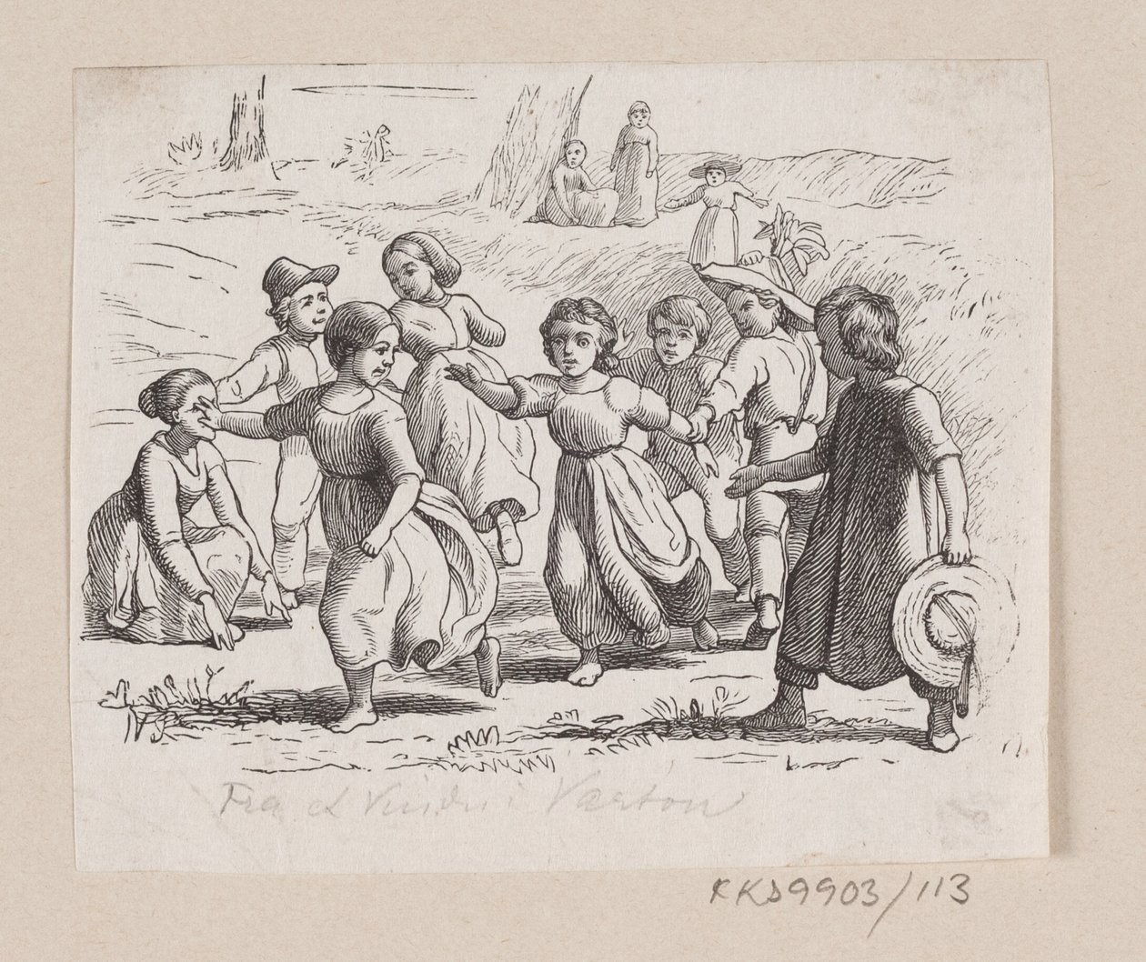 Illustratie voor "Vanuit een raam in Vartou" in H.C. Andersen, "Sprookjes en Verhalen", Deel 2 door H.P. Hansen
