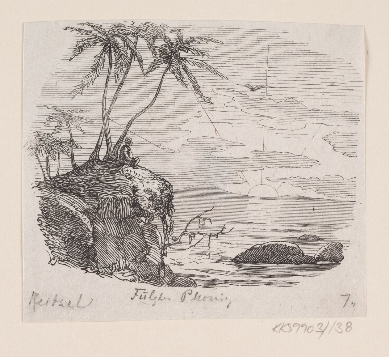 Illustratie bij "Fugl Phønix" in H.C. Andersen, "Sprookjes en verhalen", Deel 2 door H.P. Hansen