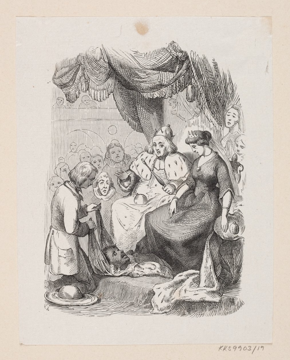 Illustratie voor "Reisekammeraten" in H.C. Andersen, "Sprookjes en Verhalen", Deel 1 door H.P. Hansen