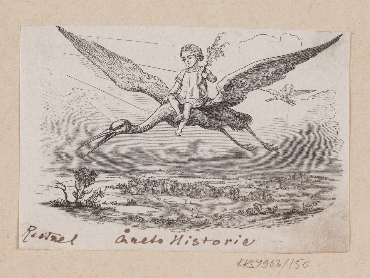 Illustratie voor "Het Jaarverhaal" in H.C. Andersen, "Sprookjes en Verhalen", Deel 2 door H.P. Hansen
