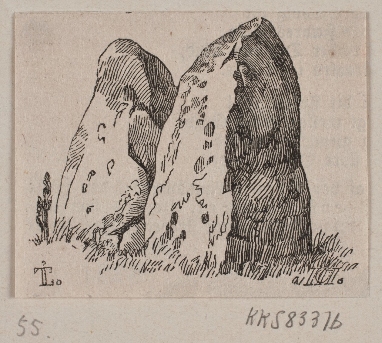 Illustratie voor "Steenmonumenten" door H. C. Henneberg