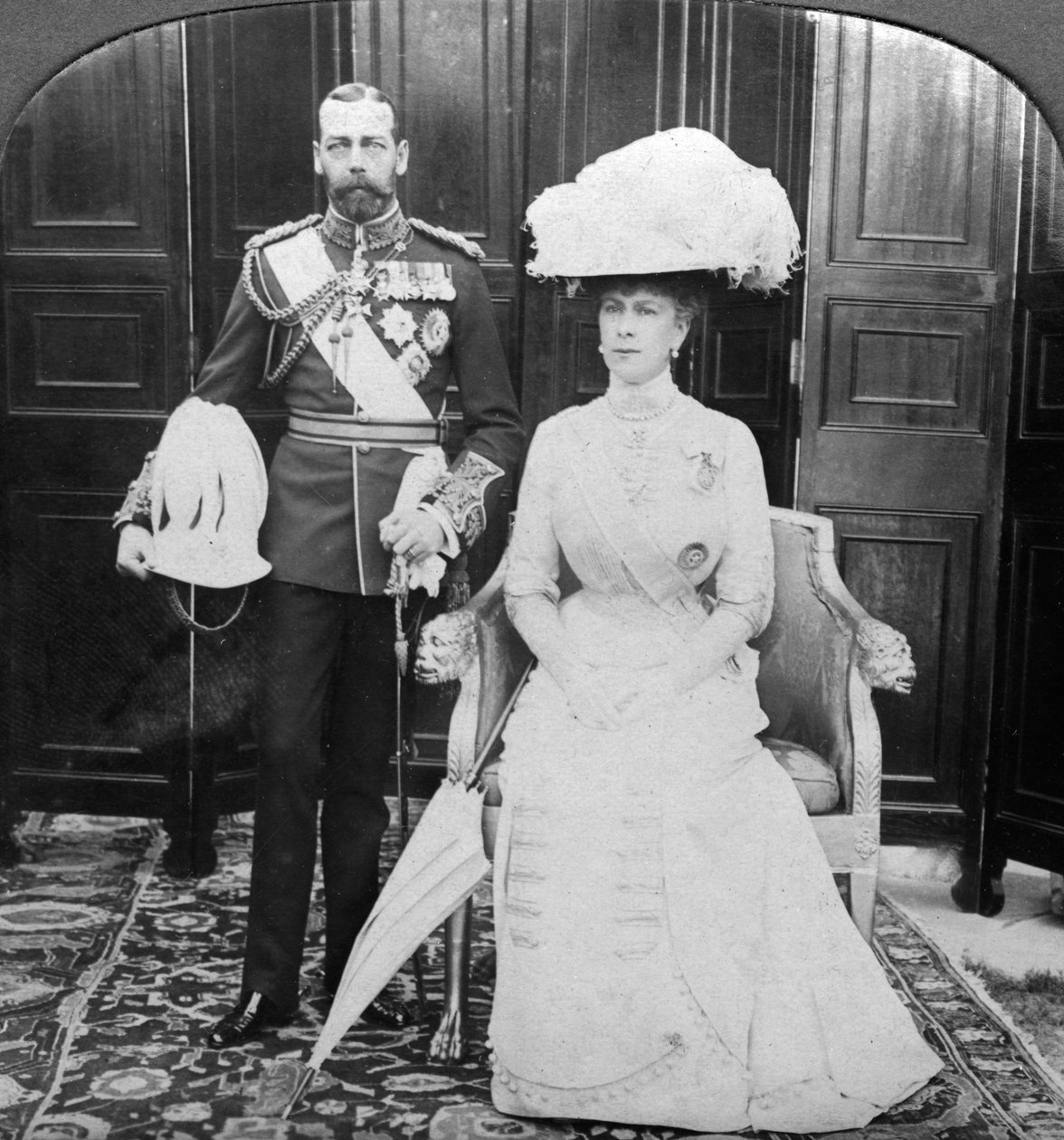 Koning George V en Koningin Mary, begin 20e eeuw door H. D. Girdwood