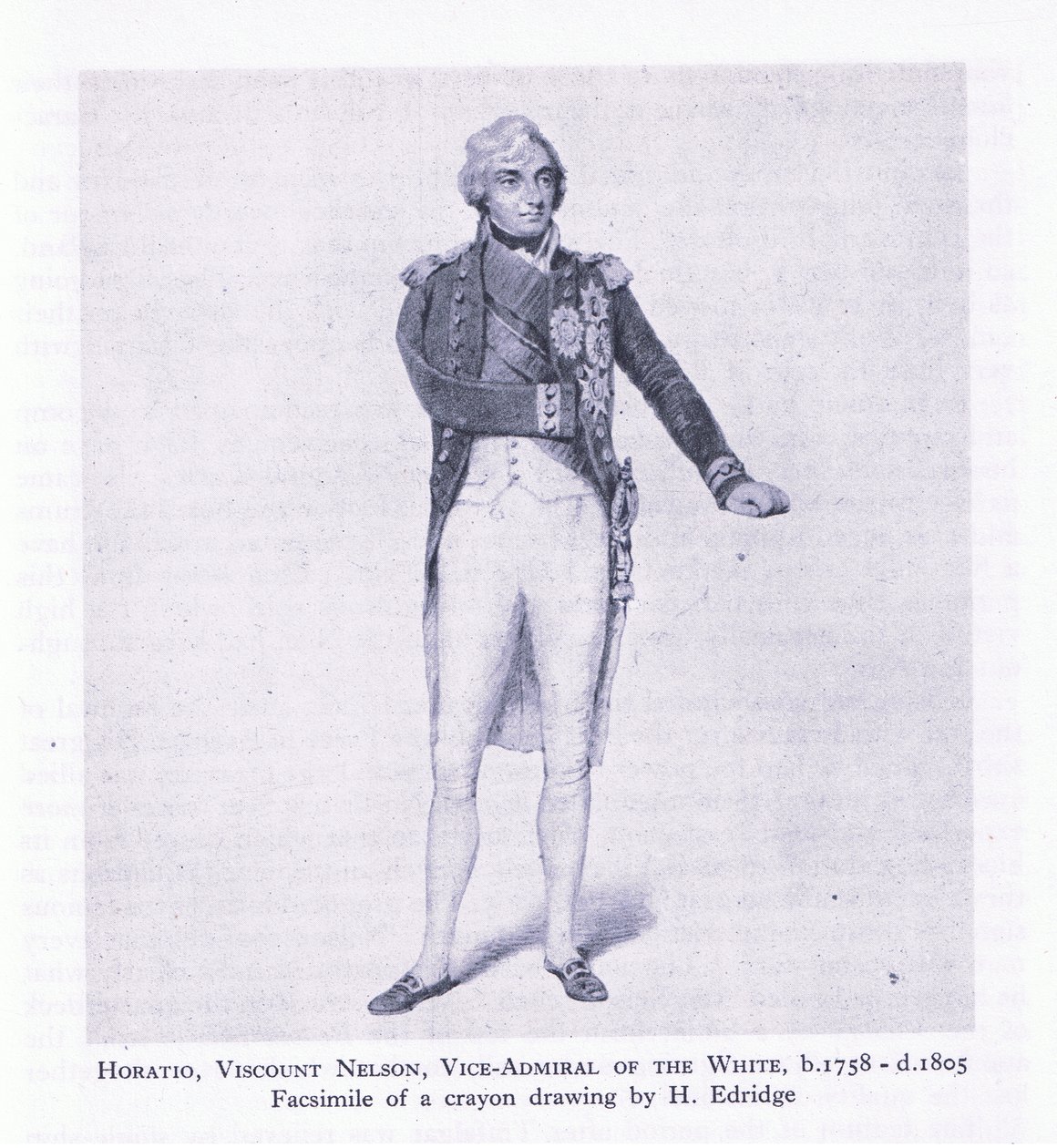 Horatio, Burggraaf Nelson, uit Britse Avonturen uitgegeven door Collins door H. Eldridge