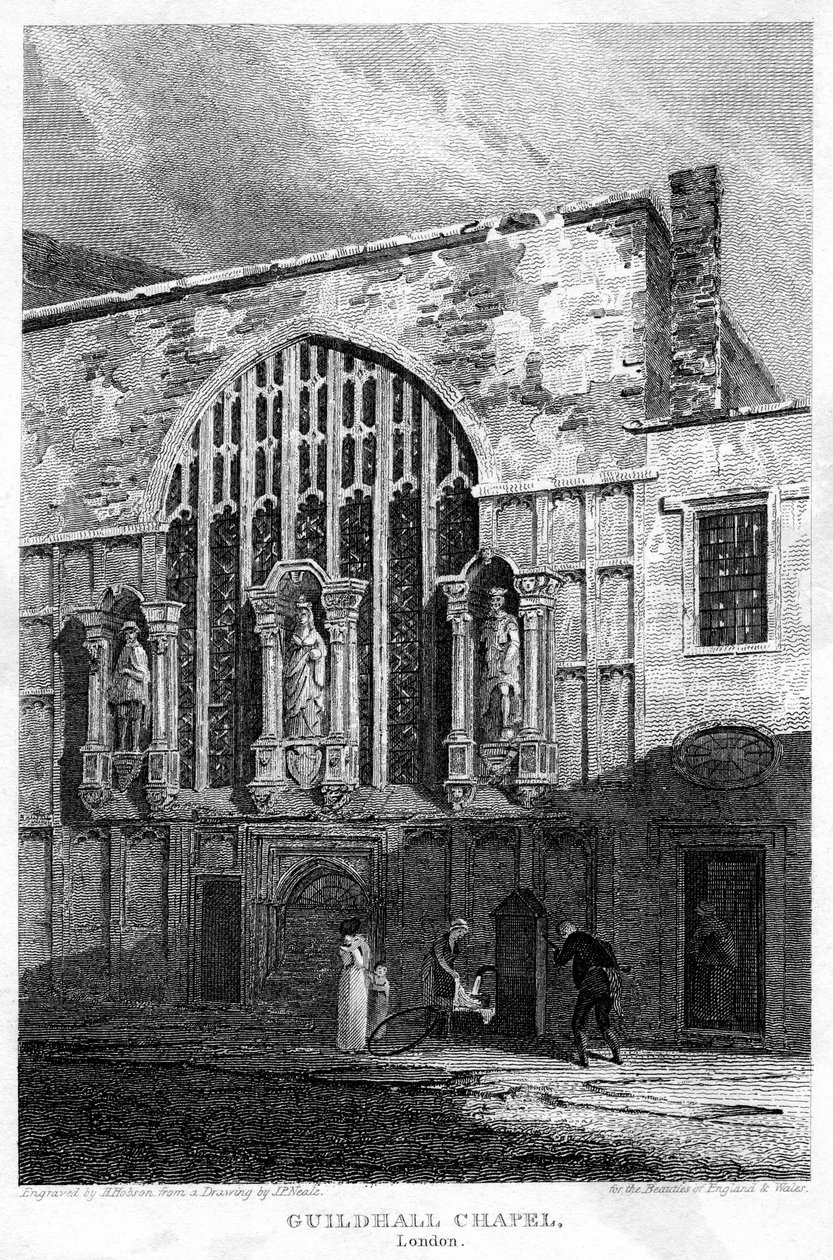 Guildhall Kapel, City of London, 1815 door H. Hobson