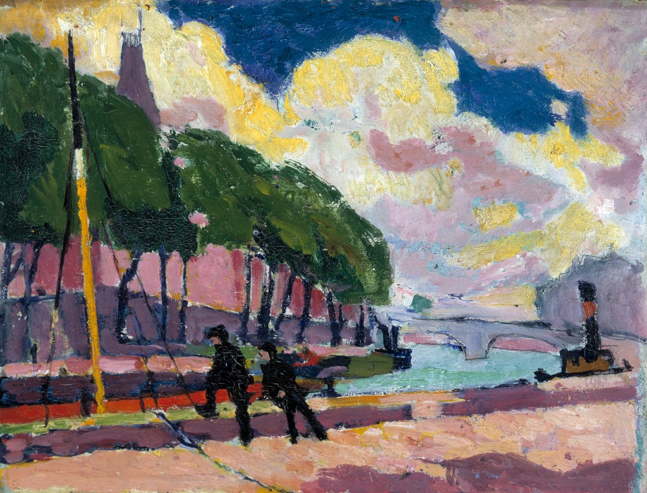 Aan de oevers van de Seine door H. Lyman Sayen