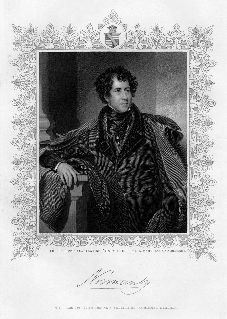 Constantine Henry Phipps, Markies van Normandië, 19e eeuw door H. Robinson
