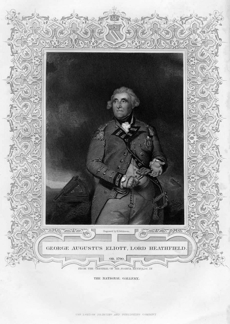 George Augustus Eliott, 1e Baron Heathfield door H. Robinson