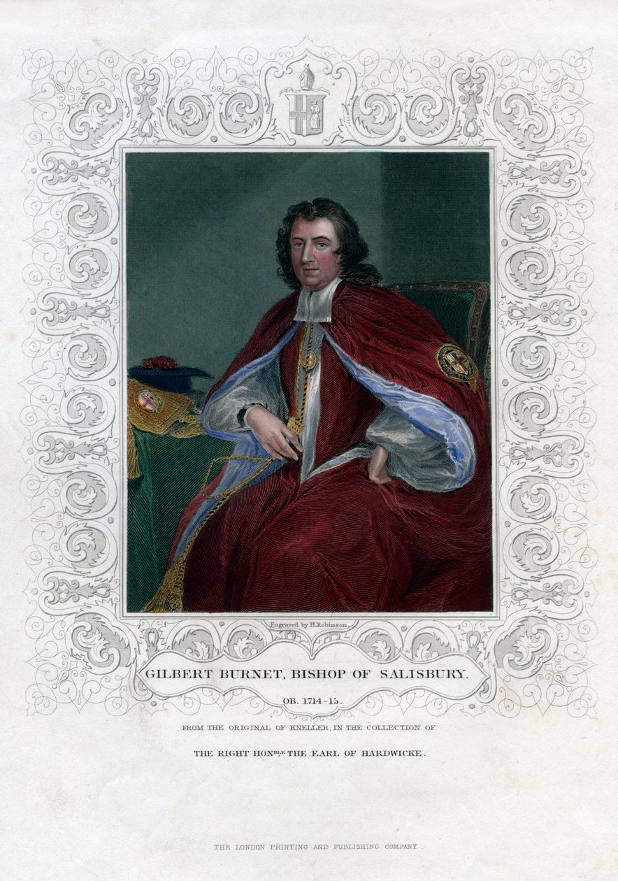 Gilbert Burnet, Schotse theoloog en historicus, 19e eeuw door H. Robinson