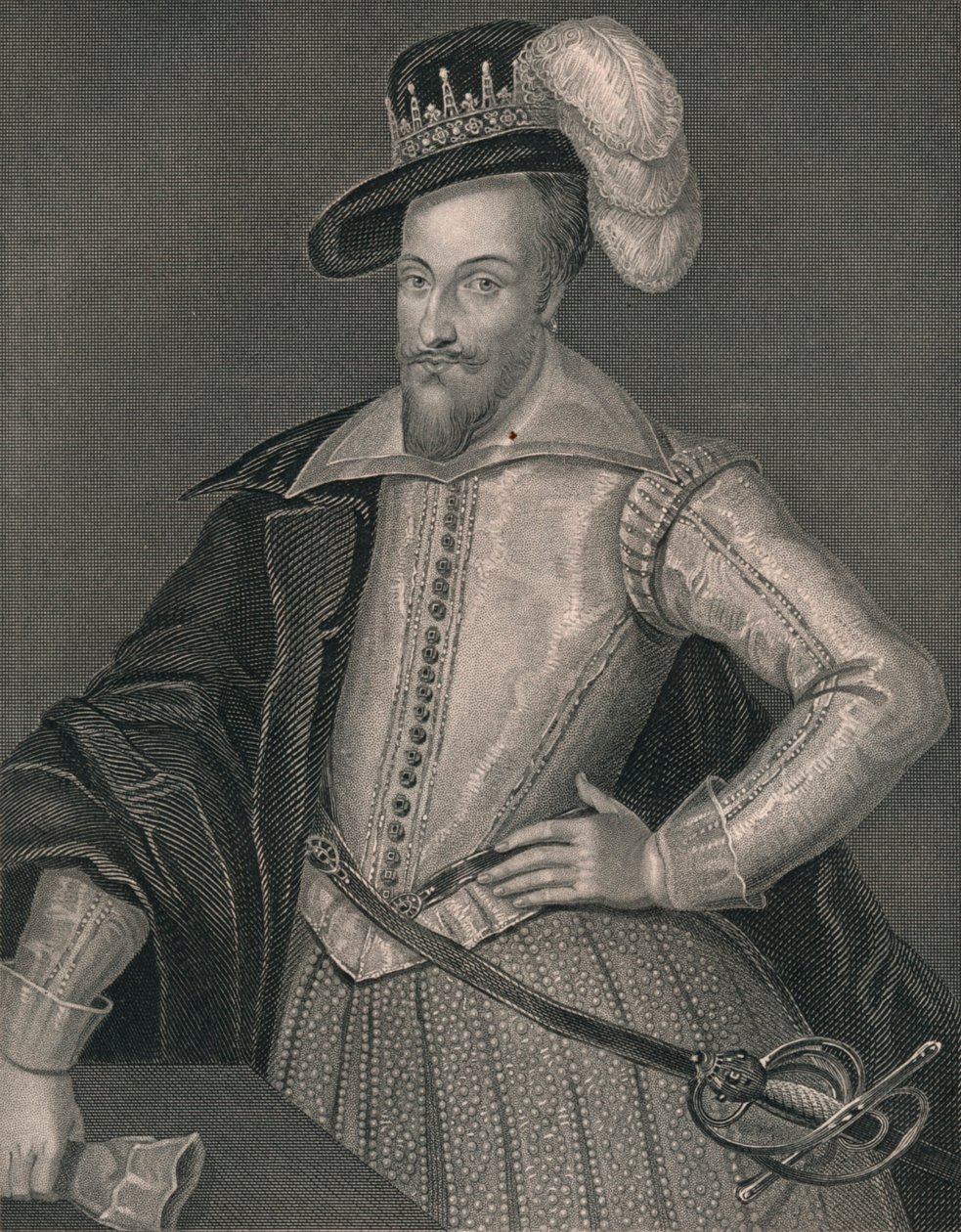 Henry Somerset, Eerste Markies van Worcester, vroeg-midden 19e eeuw door H. Robinson