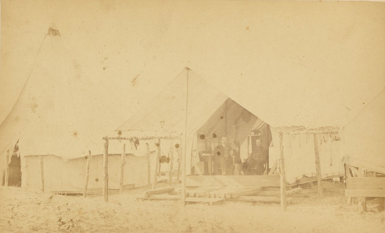 [Soldaten in tent] door Haas and Peale